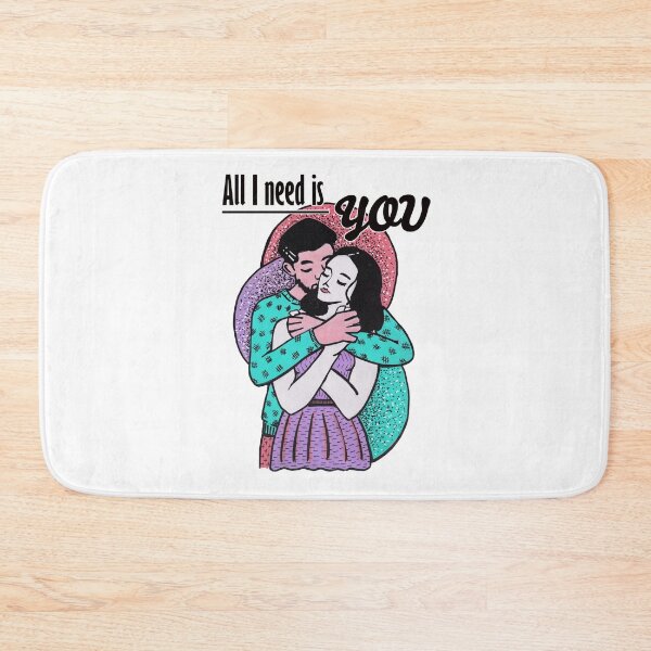 Item preview, Mixed media - All I need is you - hugging couple designed and sold by Karolien Kenis.