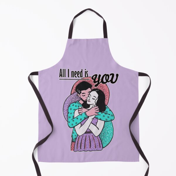 Item preview, Mixed media - All I need is you - hugging couple (purple version) designed and sold by Karolien Kenis.