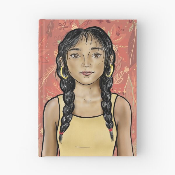Item preview, Girl with hooped earrings designed and sold by Curls-n-Coffee.