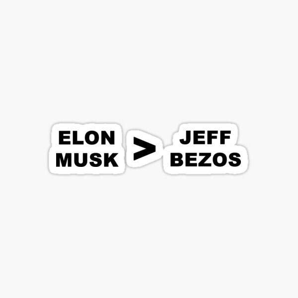 Item preview, Elon Musk gegen Jeff Bezos designed and sold by lettersbysid.