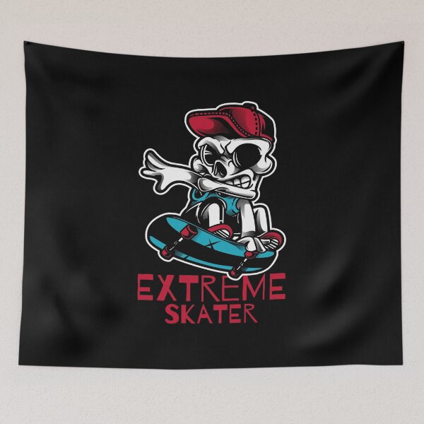 Item preview, Extreme Skater - Skeleton Skateboarder designed and sold by ManiaTeec.