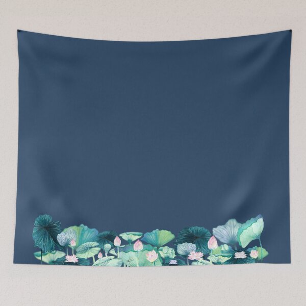 Item preview, Lotus Garden with white frame designed and sold by CoconatStudio.