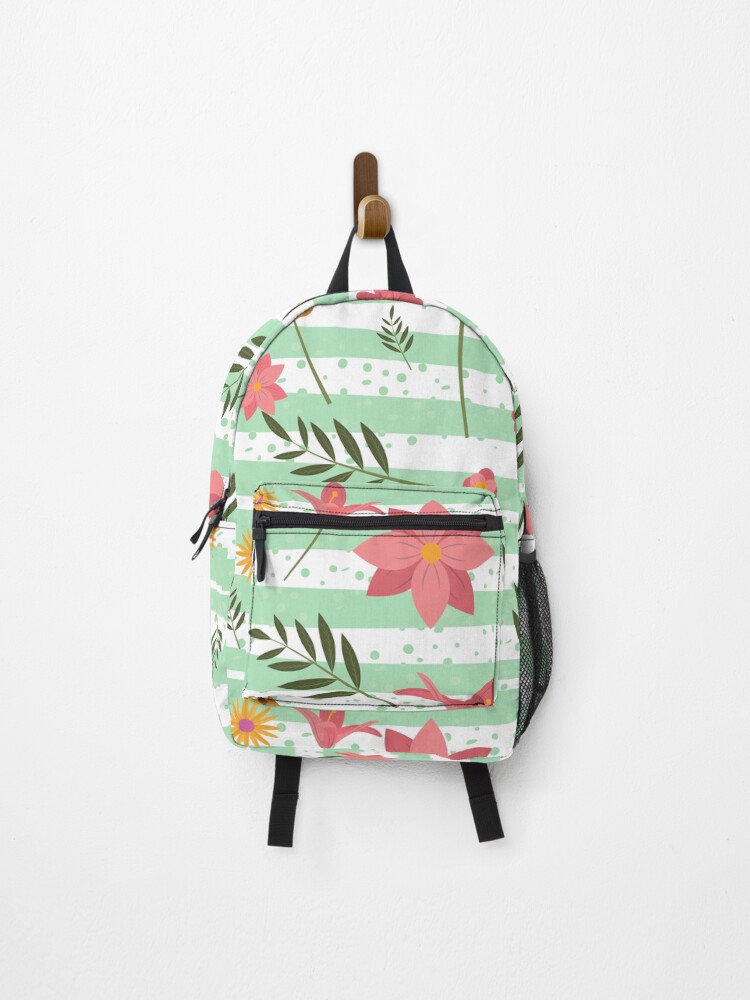 Thumbnail 1 of 3, Backpack, Spring Floral Pattern Design designed and sold by HastyHouse.