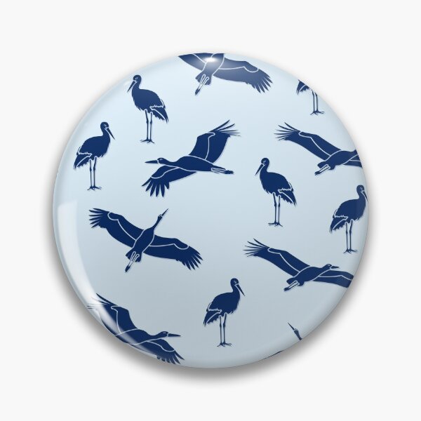 Item preview, Blue Stork pattern designed and sold by Ribeiro Design.