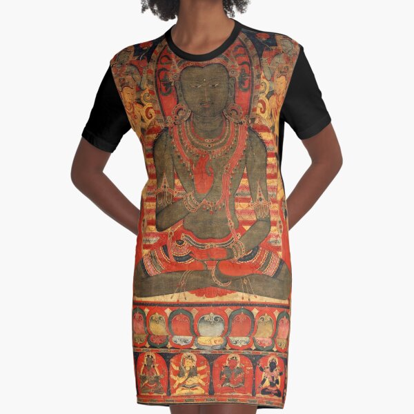 Buddha print outlet dress