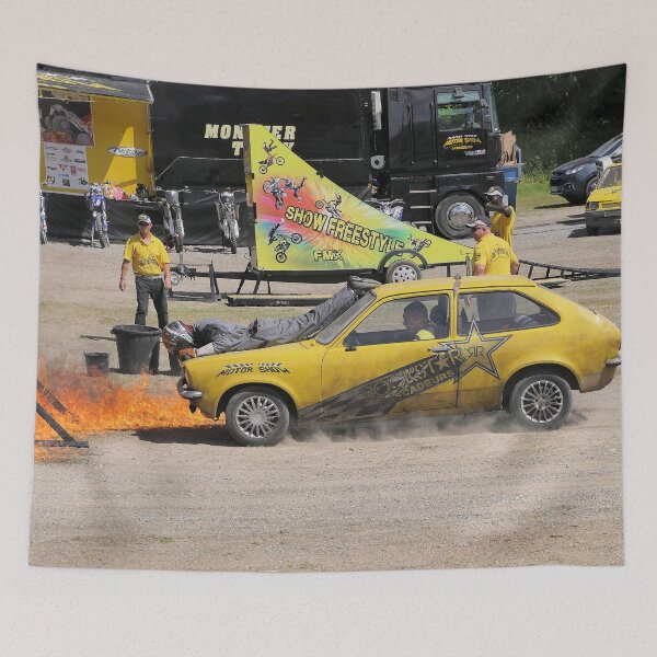 Item preview, r2623/ 21 Show freestyle Cascadeurs  Finition 2021 / " Chaud devant en voiture ! " (c)(t)  by Olavia-Olao  Okaio Créations   designed and sold by o.okaïo.