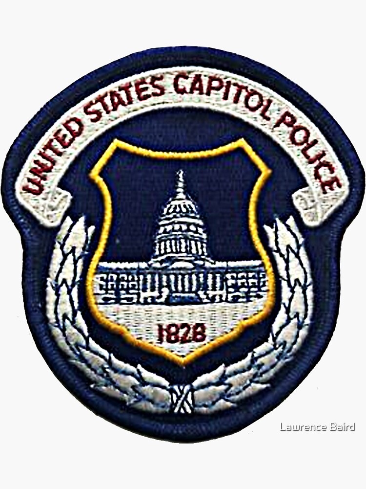 United States Capitol Police Patch Vector File — Blue Line Wood