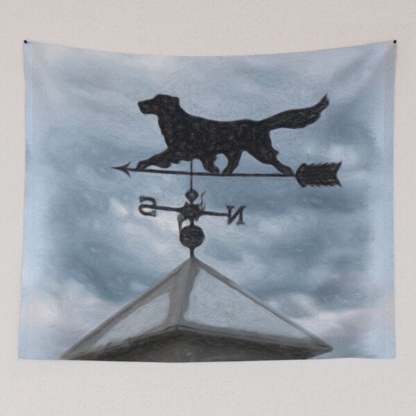 Item preview, Retriever Weather Vane - Walk Proud designed and sold by Leslie Montgomery Art.