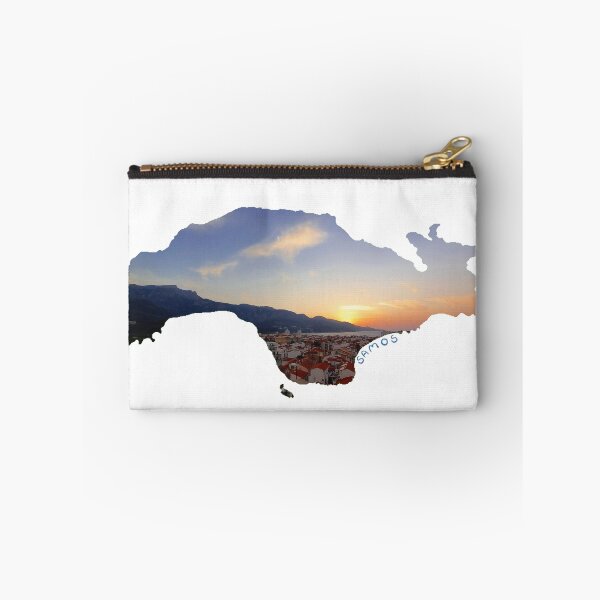 Item preview, Samos - island silhouette with sunset near Kokkari (Greece) designed and sold by nabeArtist.