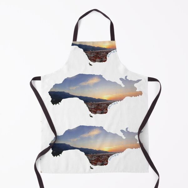 Item preview, Samos - island silhouette with sunset near Kokkari (Greece) designed and sold by nabeArtist.