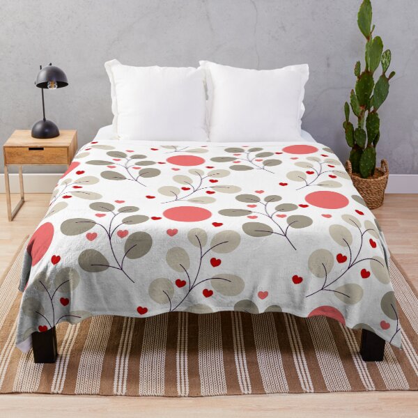Item preview, A Simple seamless texture with colorful plants and hearts for valentine's day. designed and sold by Victoria Riabov.