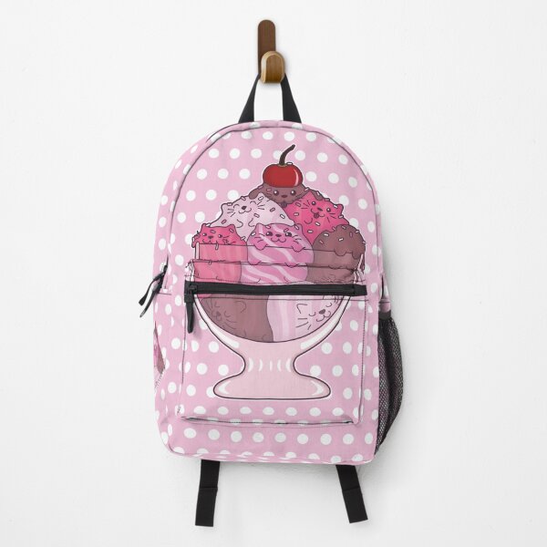Item preview, Kawaii Kitten Icecream Sundae with Cherry and Sprinkles designed and sold by Hayley Adams.