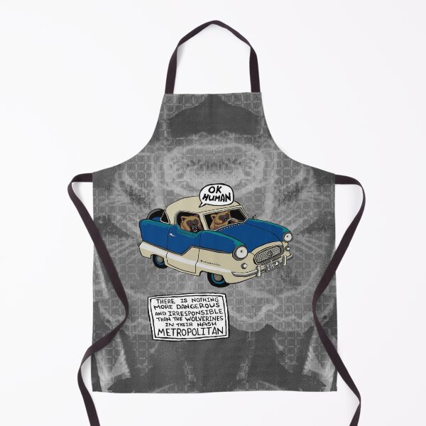 Item preview, Wolverines in their Nash Metropolitan - patterned grey designed and sold by IanForbesArt.