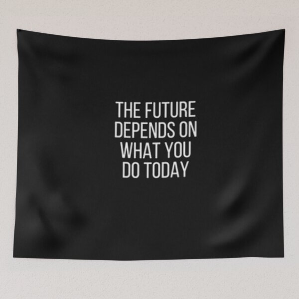 Item preview, The Future Depends On What You Today Canvas Wall Art Office Decor Prints Motivational Entrepreneurship Quotes Inspirational Artwork Framed designed and sold by FirSen.