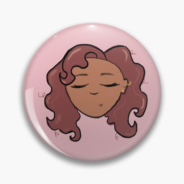 Item preview, Curly haired girl designed and sold by Curls-n-Coffee.