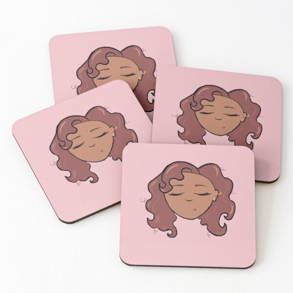 Item preview, Curly haired girl designed and sold by Curls-n-Coffee.