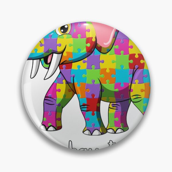 Item preview, Está bien ser diferente Elefante de concienciación sobre el autismo Camiseta de manga larga designed and sold by Brianconner.