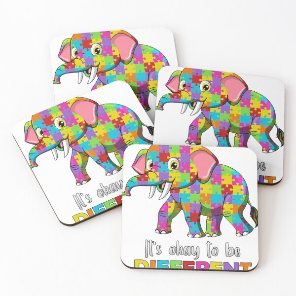 Item preview, It's Okay To Be Different Autism Awareness Elephant Long Sleeve T-Shirt designed and sold by Brianconner.