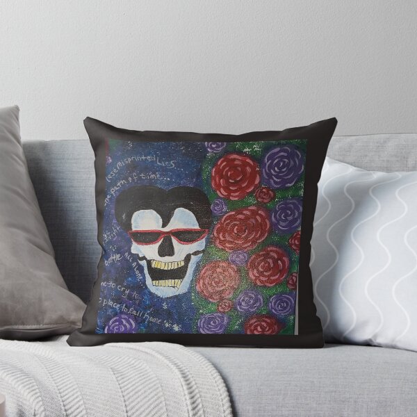 Item preview, Layne Staley Tribute Skull Tattoo with open roses designed and sold by Raineylanes.