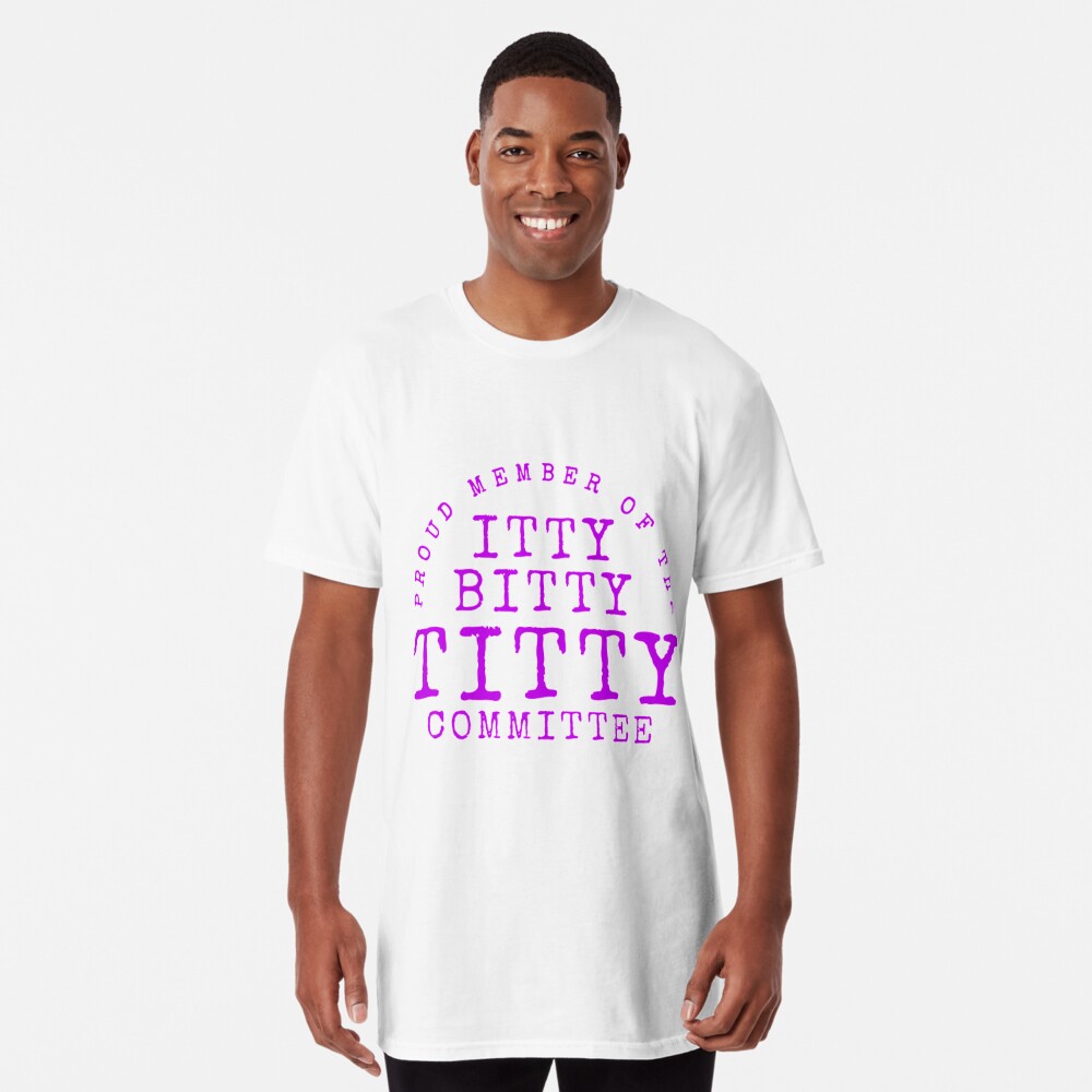 Itty Bitty Titty Committee Gift Women Small Boob Breast IBTC Raglan  Baseball Tee