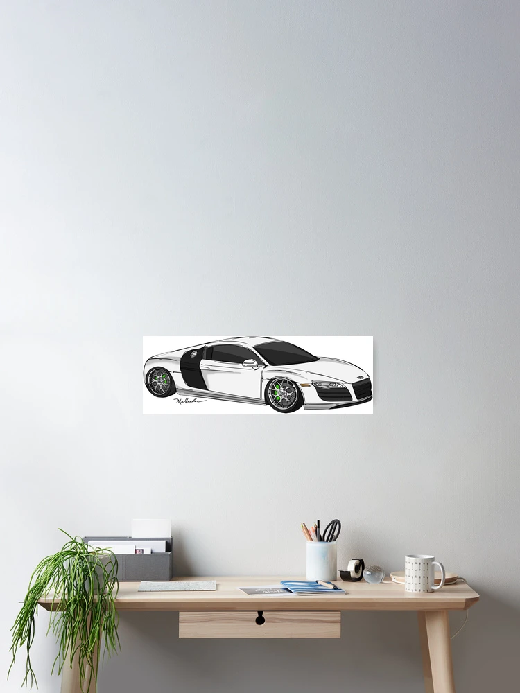 Thumbnail 2 of 3, Poster, Audi R8 designed and sold by Michael Garber.