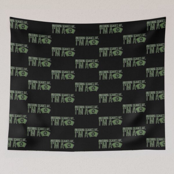 Item preview, Hunter Green Nothing Scares Me designed and sold by AllRyeTea.