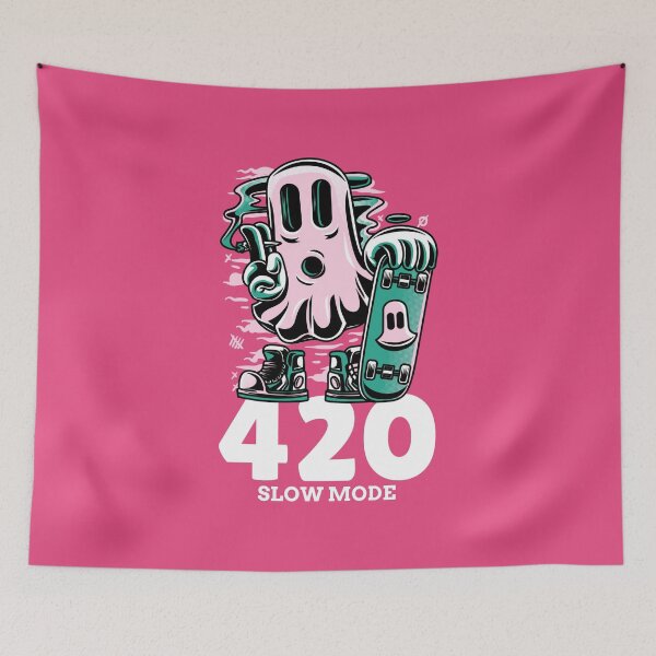 Item preview, Ghost Skateboarder - 420 designed and sold by ManiaTeec.