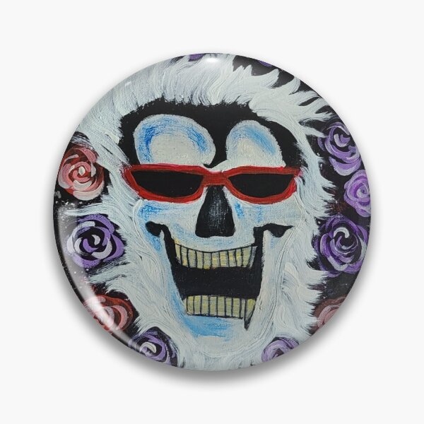 Item preview, Layne Staley Skull Tattoo with white flames designed and sold by Raineylanes.
