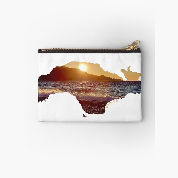 Item preview, Samos - island silhouette with sunset on Kokkari beach (Greece) 7 designed and sold by nabeArtist.