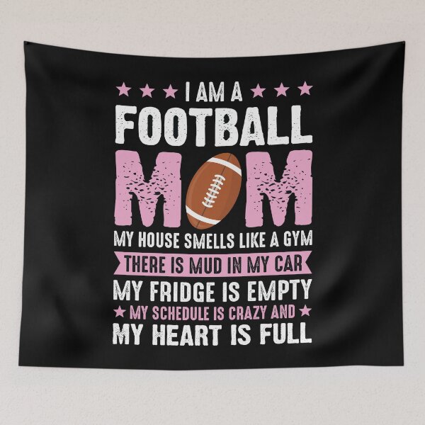 Item preview, Football Mom Gym Mud Fridge Schedule designed and sold by TrendingTees4u.