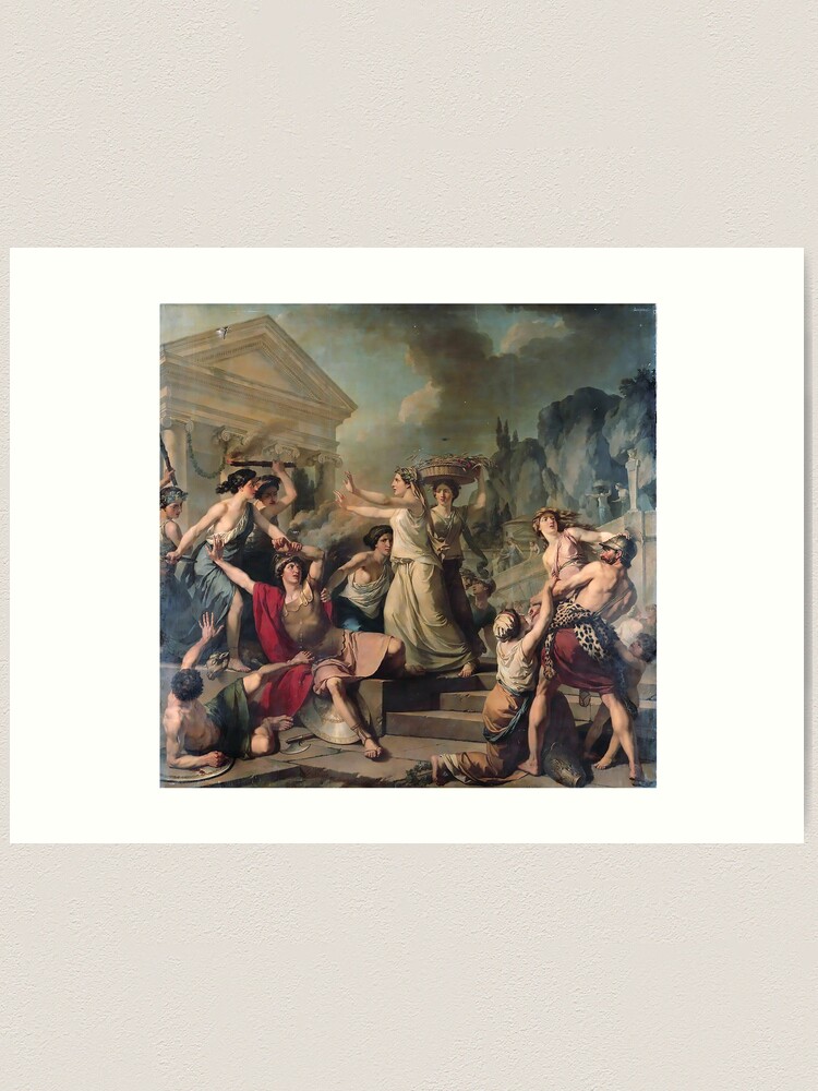 EPIC BATTLE OF ALEXANDER THE GREAT VS DARIUS PAINTING WAR ART REAL CANVAS  PRINT