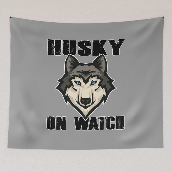 Item preview, Husky On Watch - Iceberg Blue - Sticker  designed and sold by NoMatterLab.