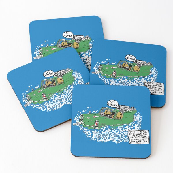 Item preview, Seaotters in their 27L Amphicar designed and sold by IanForbesArt.