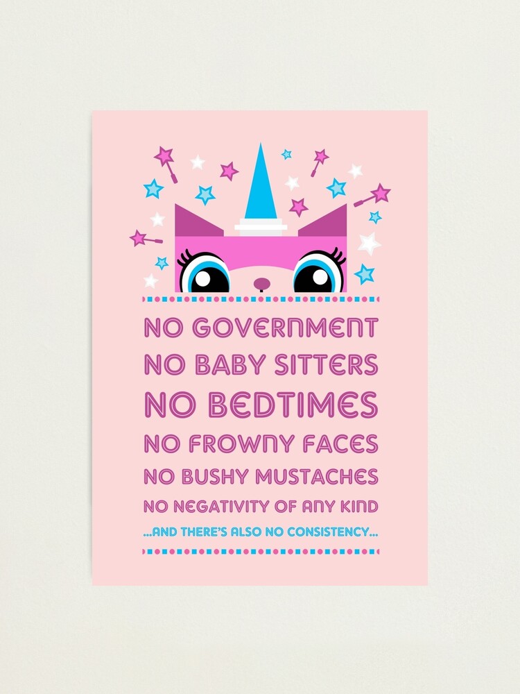 Alternate view of Rules By Princess Unikitty (USA Version) Photographic Print