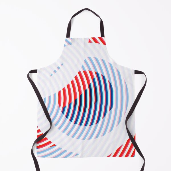 Item preview, Red Blue trendy minimalistic geometric waves pattern shape abstract  design designed and sold by Thecolorschemer.