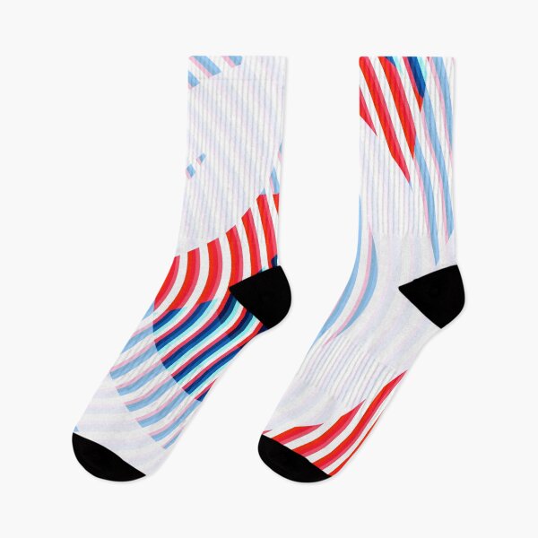 Item preview, Red Blue trendy minimalistic geometric waves pattern shape abstract  design designed and sold by Thecolorschemer.
