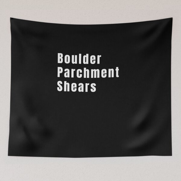 Item preview, Boulder, Parchment, Shears designed and sold by Drilad.