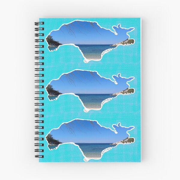Item preview, Samos - island silhouette with beach photo (Greece) designed and sold by nabeArtist.