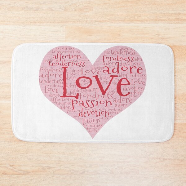 Item preview, Love Words Heart-Valentine-Kitch Lovecore designed and sold by Annette Chabidon Studio.