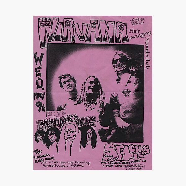 Nirvana Show Poster Print
