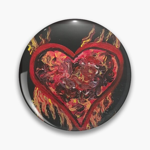 Item preview, Jumbled up heart on fire designed and sold by Raineylanes.