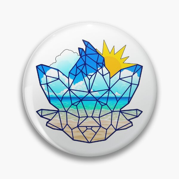 Item preview, Rascal Polygon Head Summervibes Summer Sun Palm Trees designed and sold by RascalMedia.