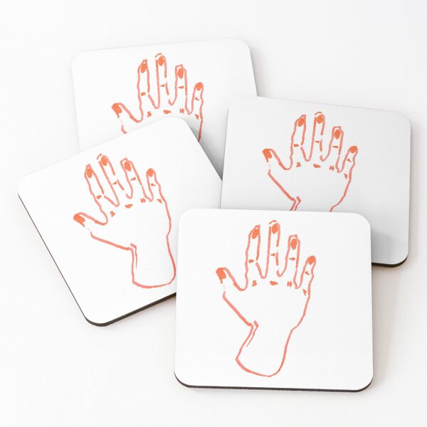 Item preview, RED HAND- Oval  designed and sold by aubreyalomar.