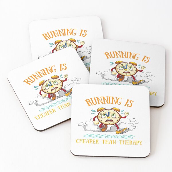 Item preview, Running Is Cheaper Than Therapy Stickers designed and sold by Nedskr.
