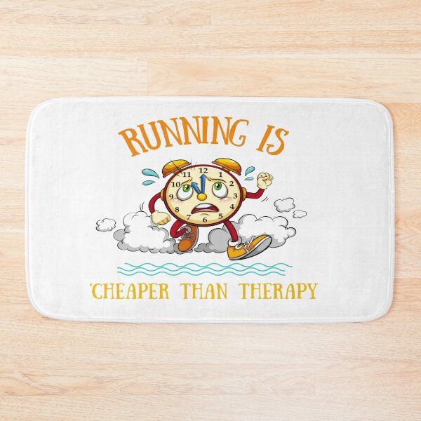 Item preview, Running Is Cheaper Than Therapy Stickers designed and sold by Nedskr.