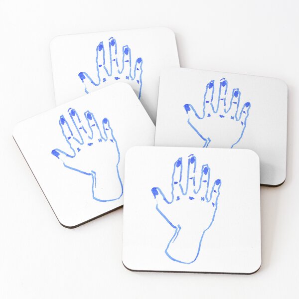 Item preview, BLUE HAND- Oval  designed and sold by aubreyalomar.