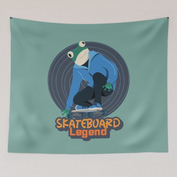 Item preview, Skateboard Legend - Frog Skater designed and sold by ManiaTeec.