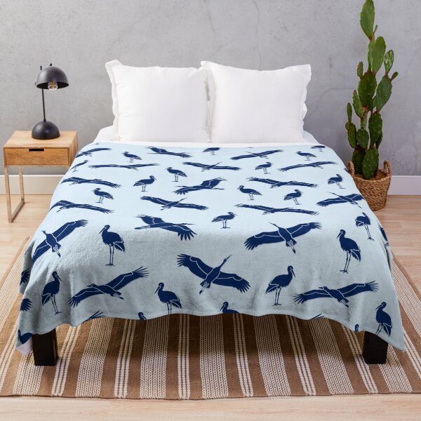 Item preview, Blue Stork pattern designed and sold by Ribeiro Design.