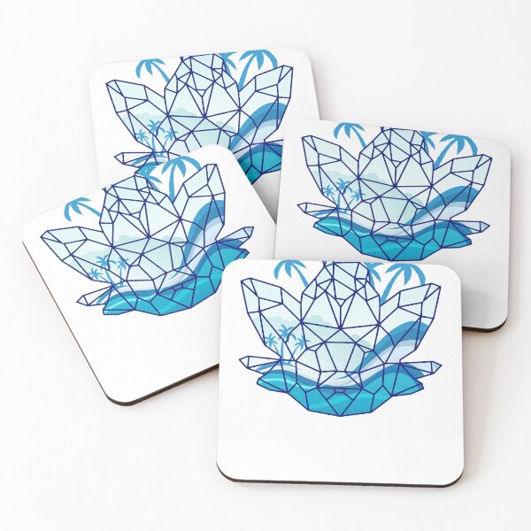 Item preview, Rascal Polygon Head Summervibes Summer Sun Palm Beach Sea designed and sold by RascalMedia.
