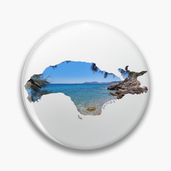 Item preview, Samos - island silhouette - small, lonely bay (Greece) designed and sold by nabeArtist.